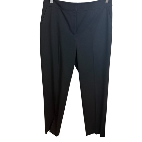 St. John | Black Tailored Trousers with Straight-Leg Silhouette | Sz 10 - Picture 1 of 4